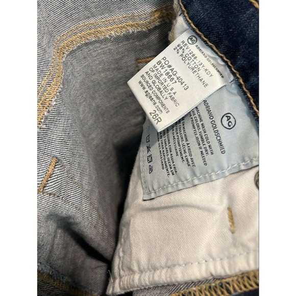 AG AG-ED Denim Womens ‘The Leggings’ Distressed Blue Skinny Jeans 26R - Picture 5 of 7